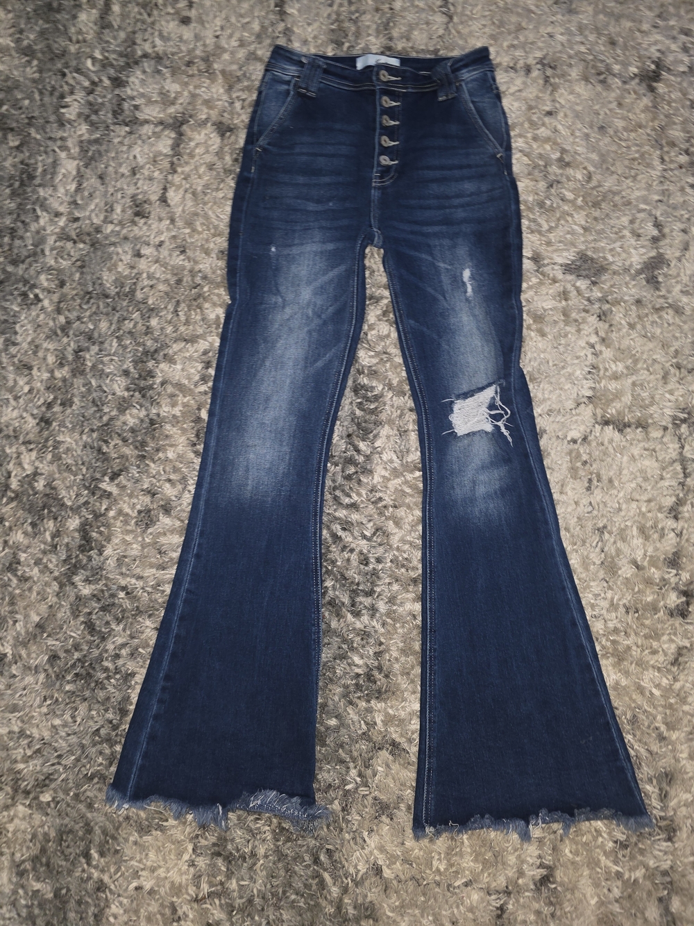 Kancan Sian High Rise Flare Jeans - Picture 4 of 6